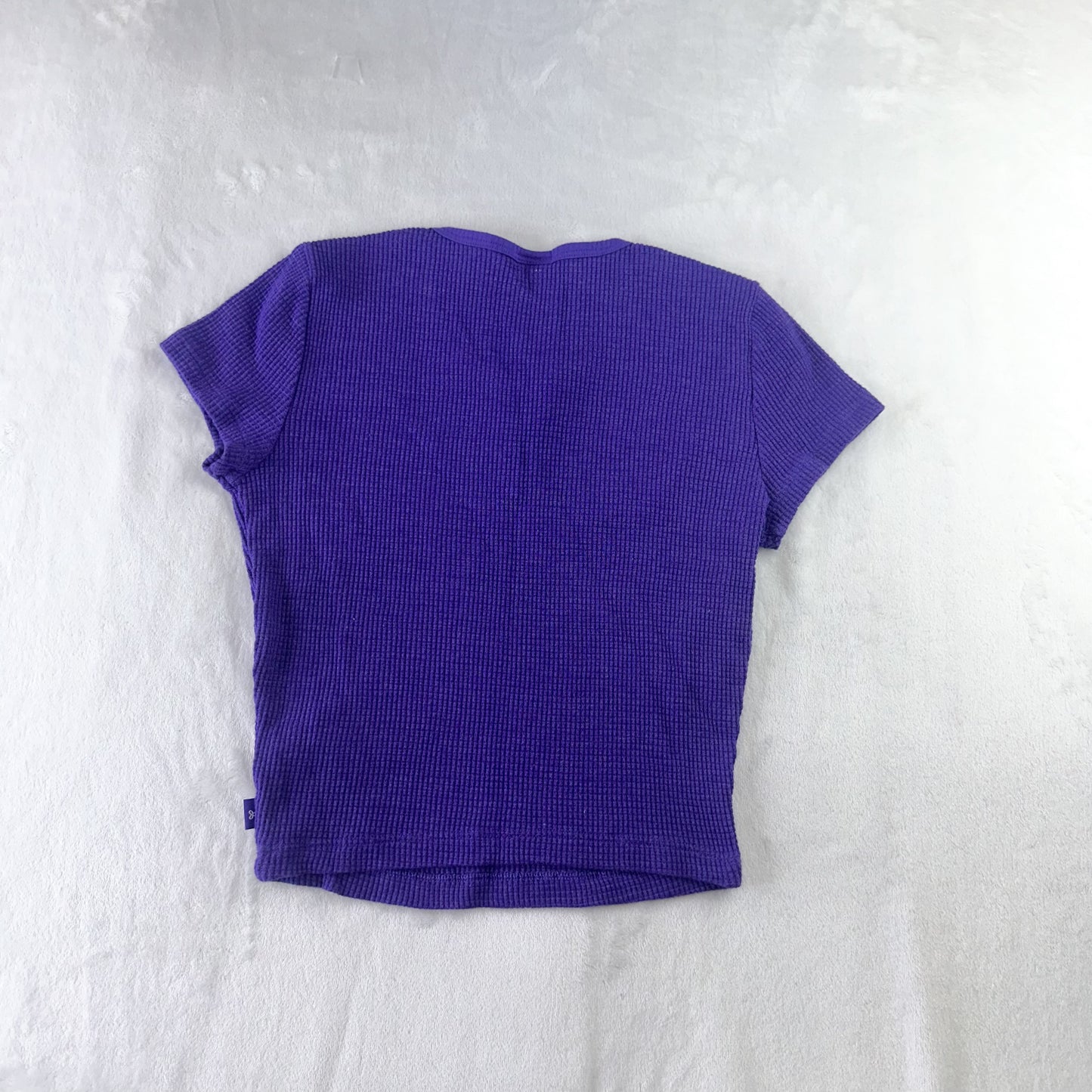 Size S Purple Aritzia Waffle Notch Crop Top