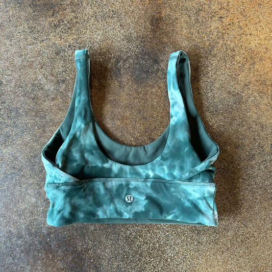 Size 4 Diamond Dye Starlight/Smoked Spruce Align Bra *reversible