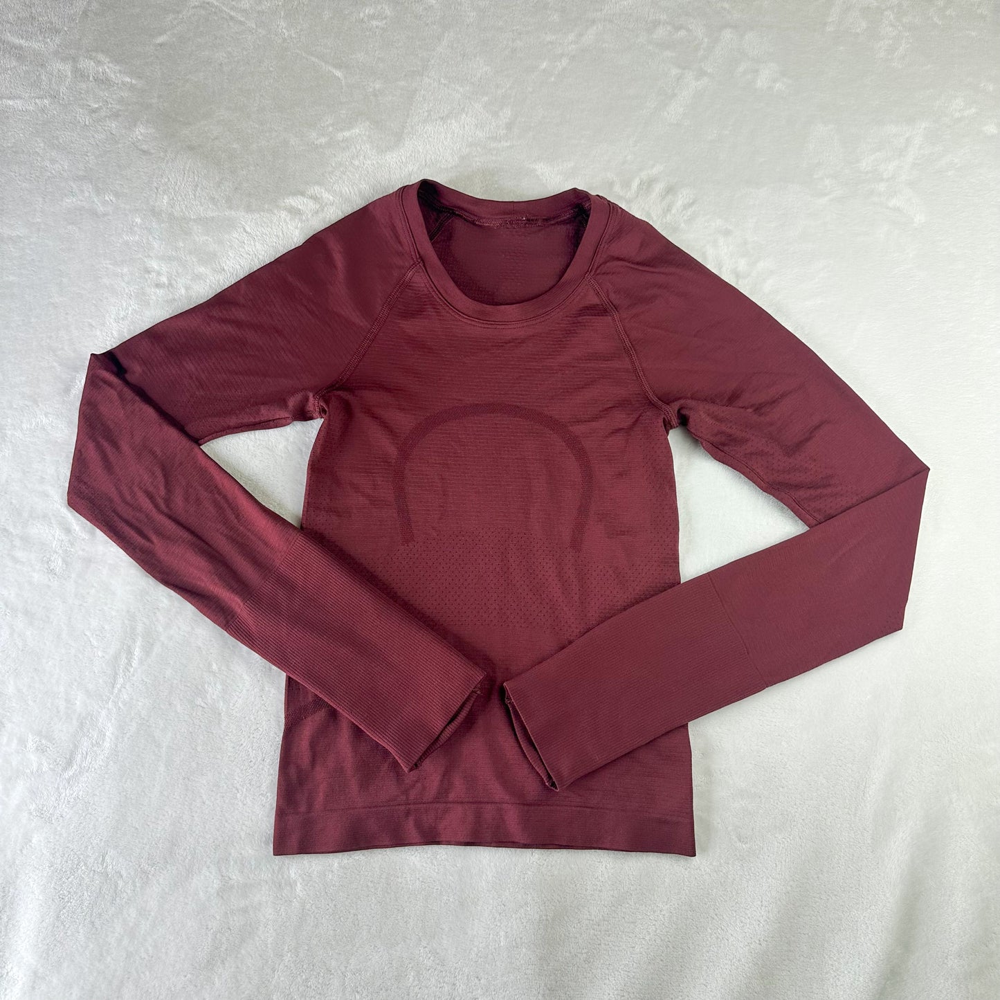 Size 0 Red Merlot Swifly Long Sleeve 2.0