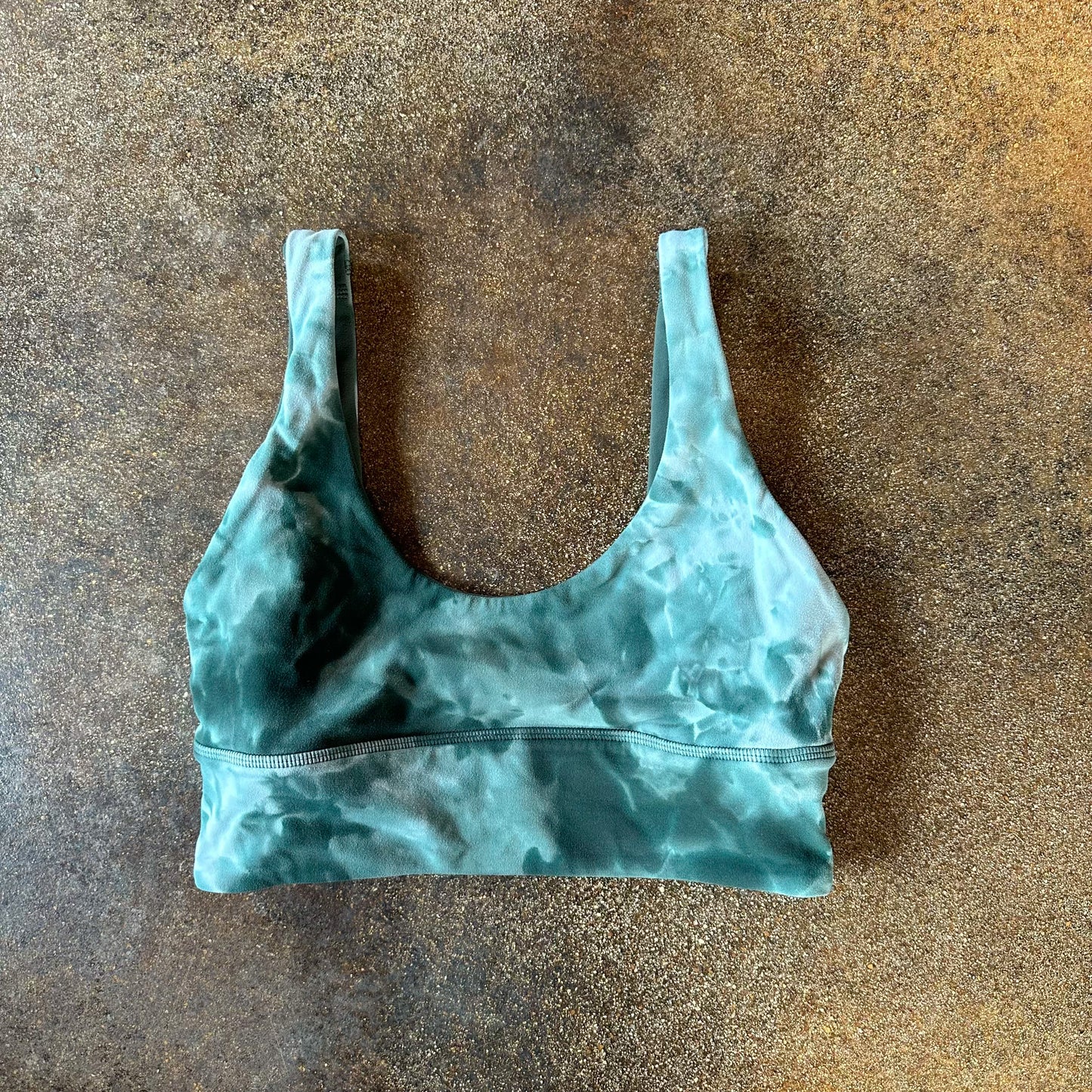 Size 4 Diamond Dye Starlight/Smoked Spruce Align Bra *reversible