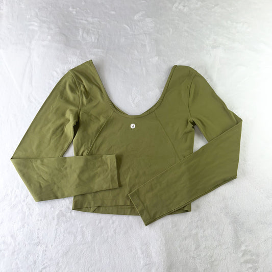 Size 6 Bronze Green Align Long Sleeve