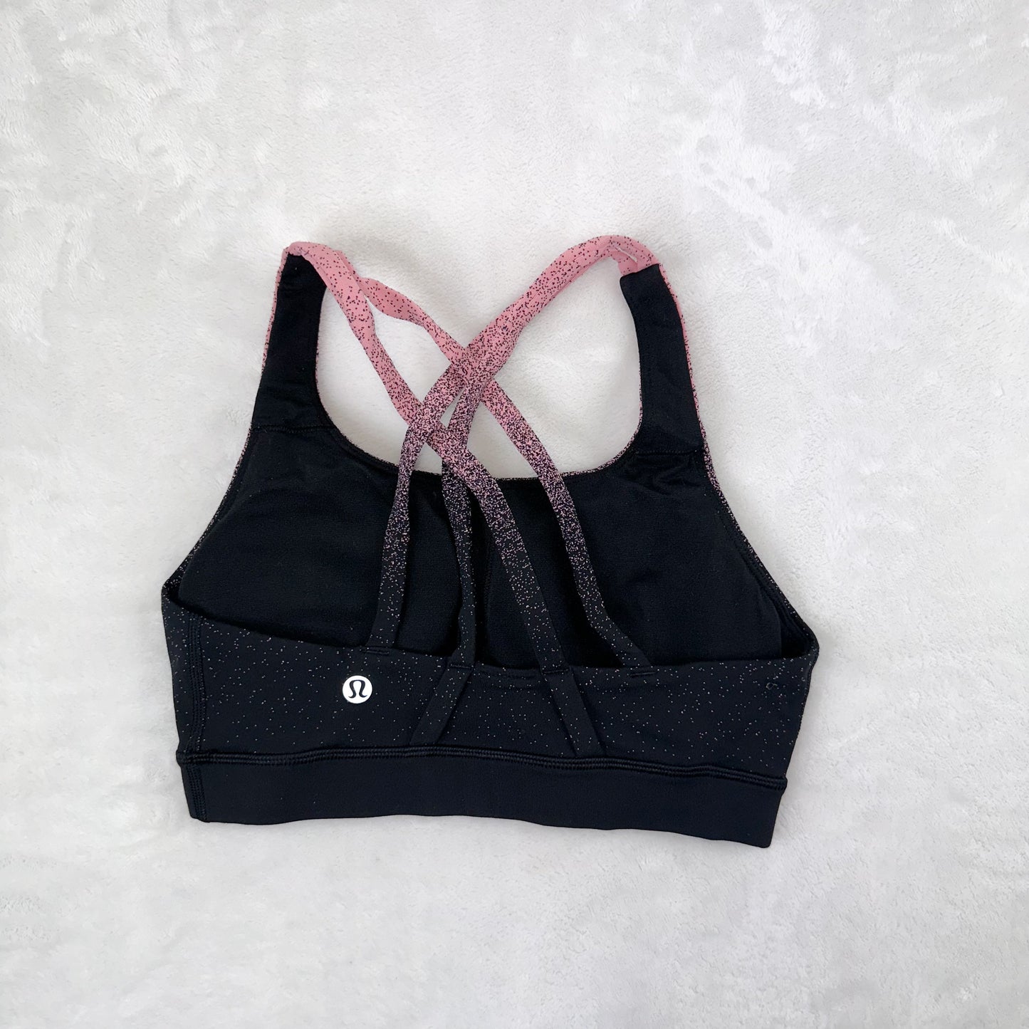 Size 4 Ombre Speckle Black/Yum Pink Energy Bra