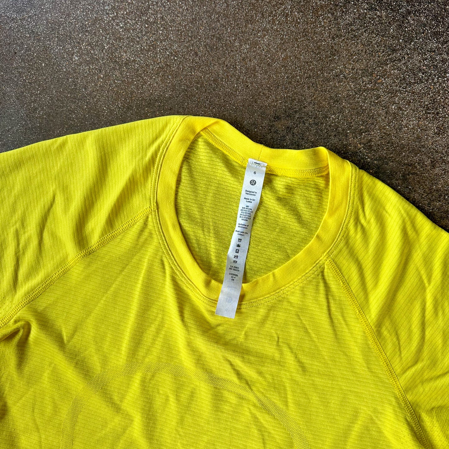 Size 6 Sonic Yellow Swifly Long Sleeve 2.0 *race length