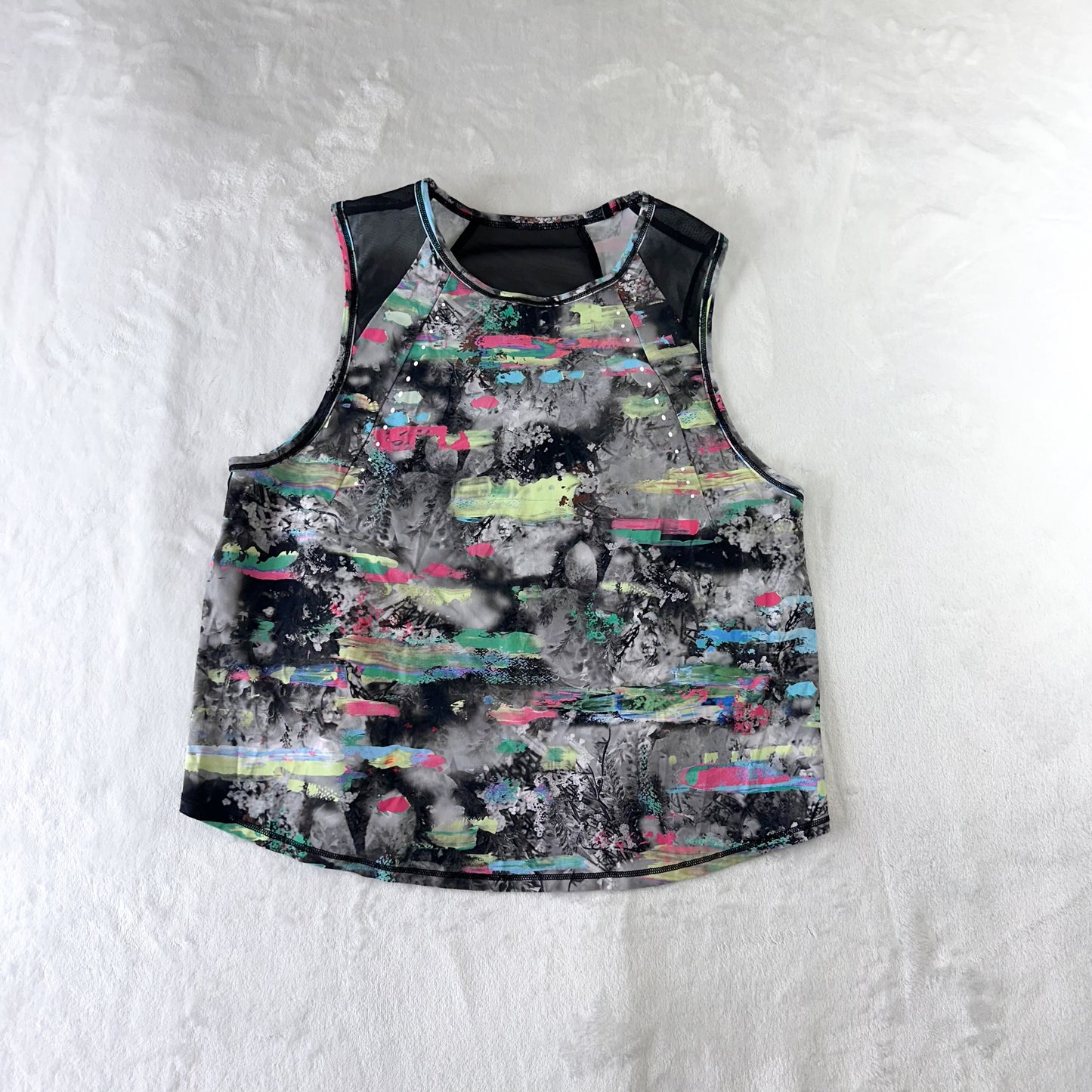 Size 4 Paint Drift Multi Sculpt Cropped Tank