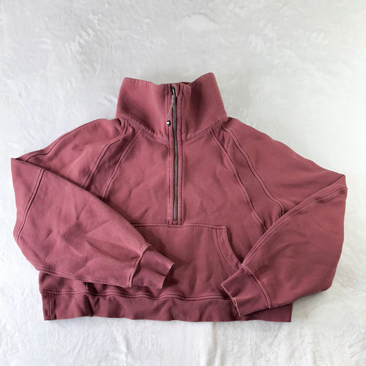 Size XL/XXL Brier Rose Scuba Oversized Funnel Neck Half Zip