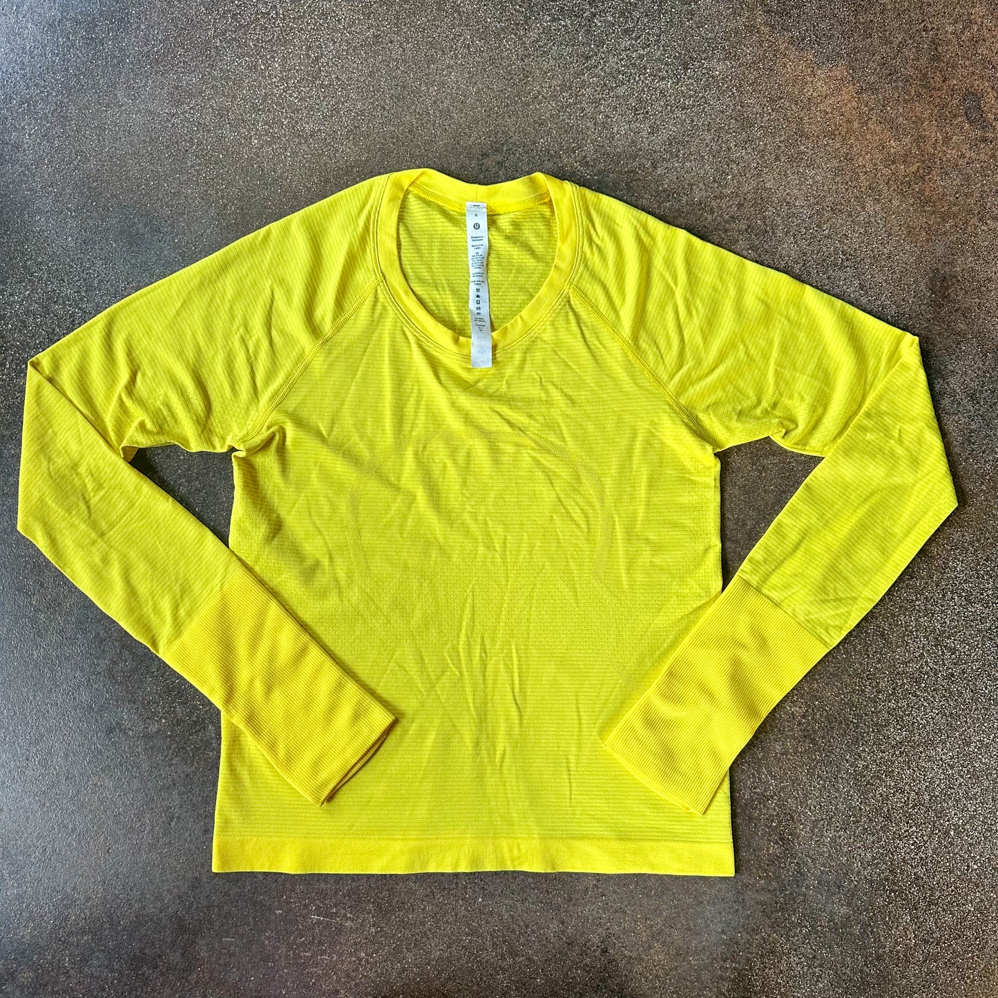 Size 6 Sonic Yellow Swifly Long Sleeve 2.0 *race length