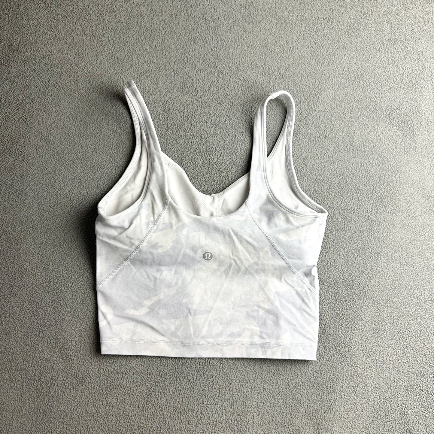 Size 4 Camo Alpine White Align Tank