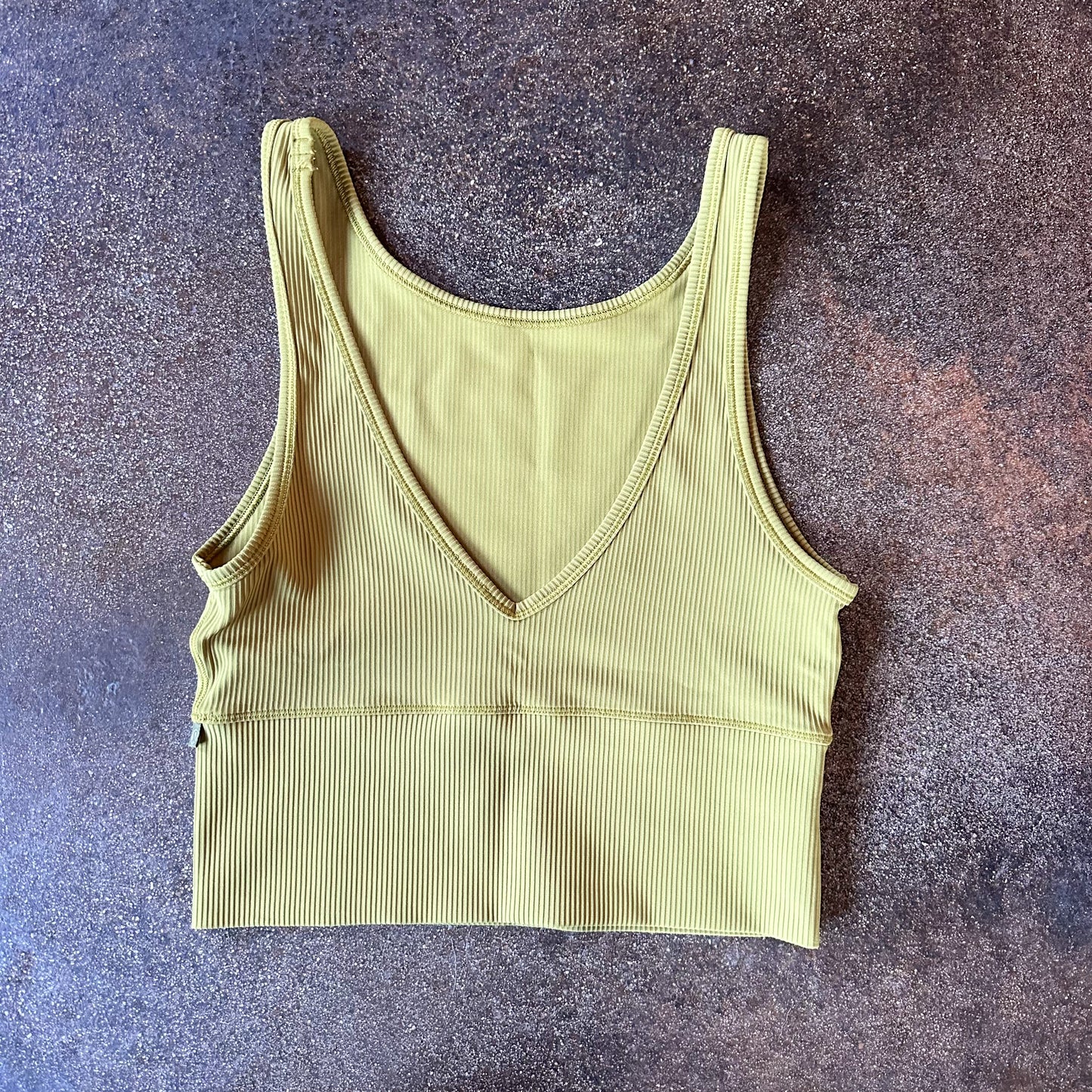 Size 4 Bronze Green Power Pivot Tank Ribbed