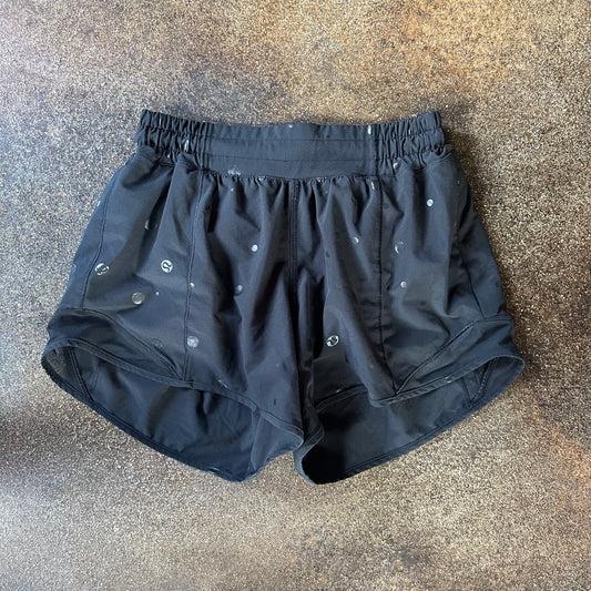 Size 4 Poco Logo Foil Black Hotty Hot Short 4”