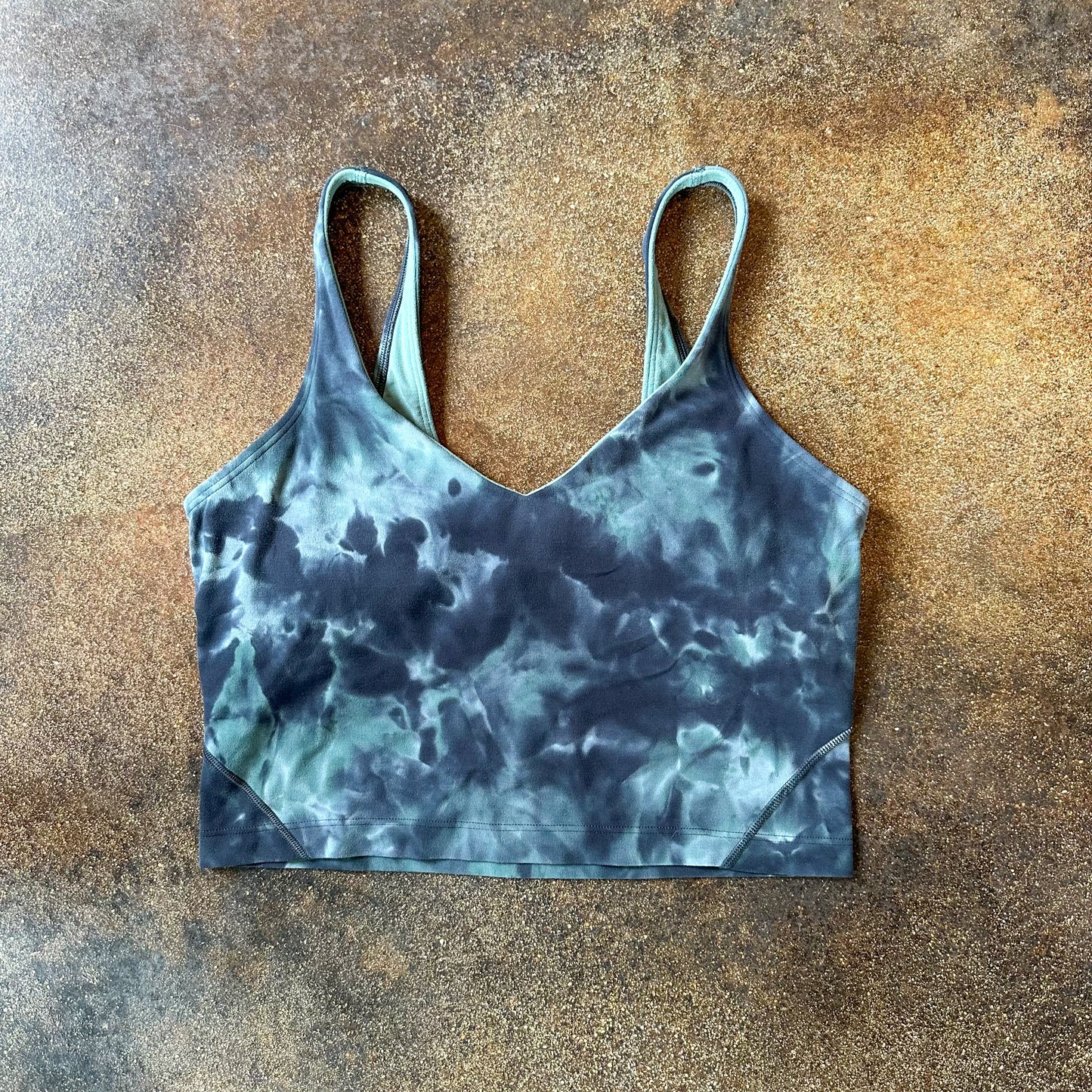 Size 8 Diamond Dye Silver Blue Tidewater Teal Graphite Grey Align Tank