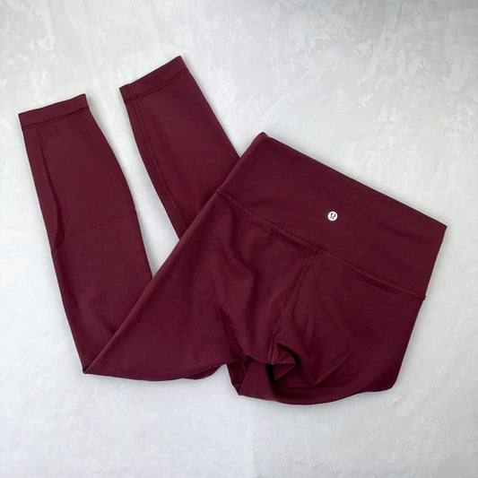 Size 6 Red Merlot Wunder Train Legging 25”
