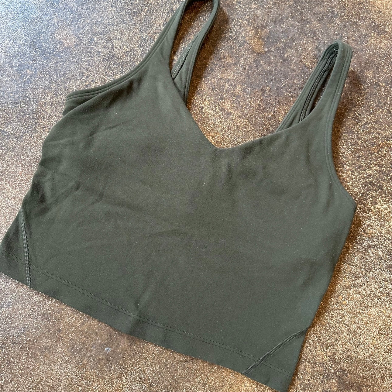 Size 4 Dark Olive Align Tank *Flaw