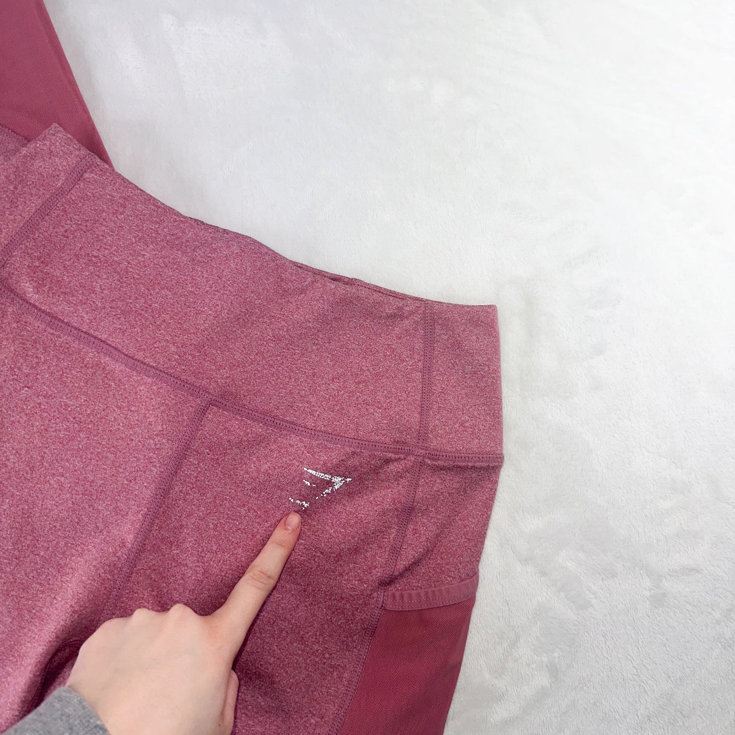 Size M Dusky Pink Marl Sleek Sculpture Legging 2.0