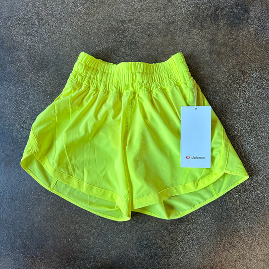 Size 2 Electric Lemon BNWT Track That Short 5”