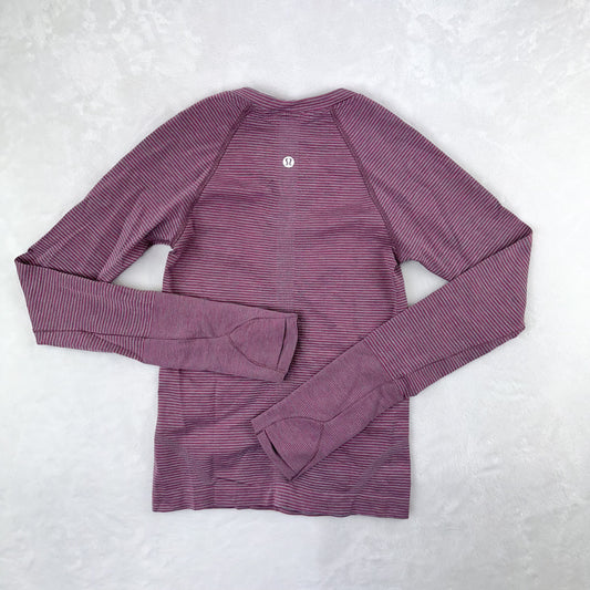 Size 2 Tetra Stripe Rhino Grey/Ripened Raspberry/Pink Blossom/Pink Lychee Swifly Long Sleeve 2.0 *race length