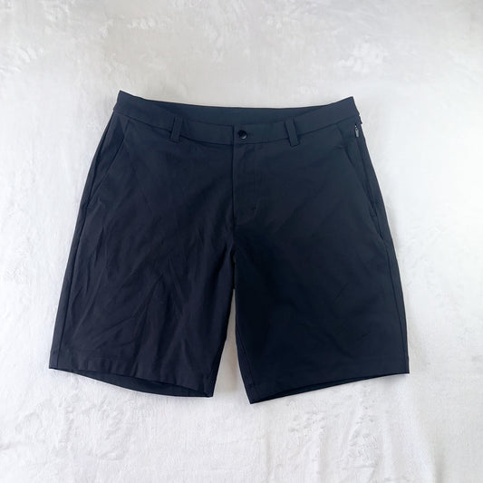 Size 34 Obsidian Black Men’s Commission Classic-Fit Short 9"