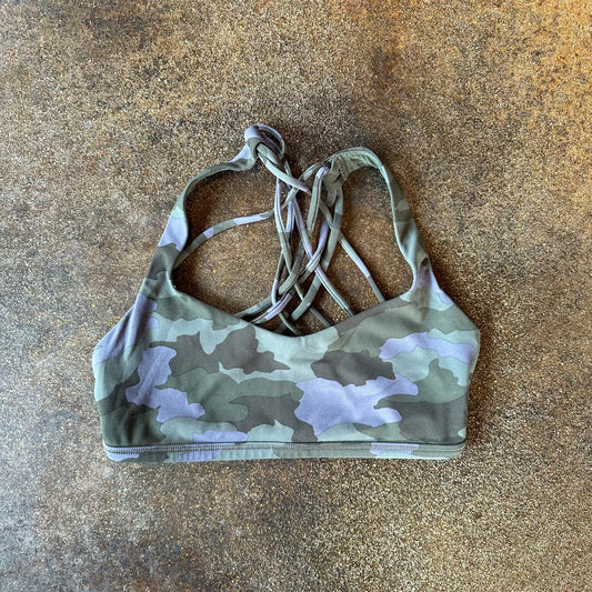 Size 4 Heritage 365 Camo Dusky Lavender Multi Free to Be Bra