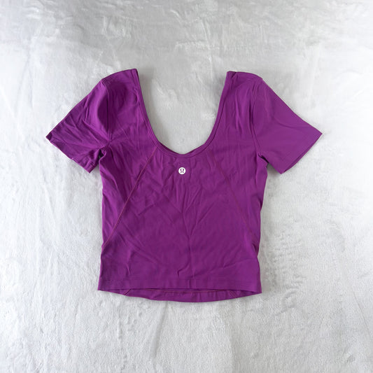 Size 6 Vivid Plum Align T-shirt