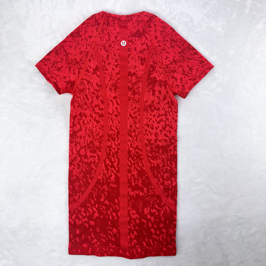 Size 0 Covered Camo Red Rock/Flare Swifly Short Sleeve 2.0