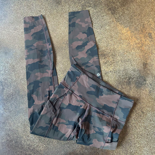 Size 6 Heritage 365 Camo Brown Earth Multi Fast & Free Legging 28”