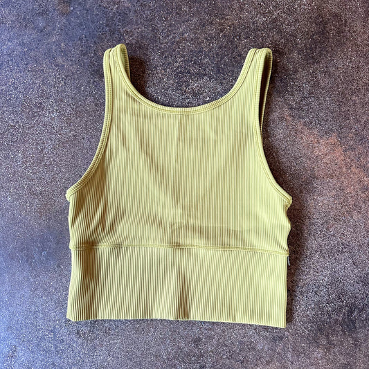 Size 4 Bronze Green Power Pivot Tank Ribbed