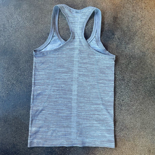 Size 4 Tempo Stripe White/Black Swifly Tank 2.0