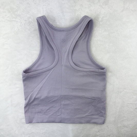 Size 4 Faint Lavender Ebb to Street Cropped Tank
