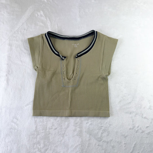 Size XS/S Light Green Urban Outfitters Out From Under Go For Gold Seamless Top