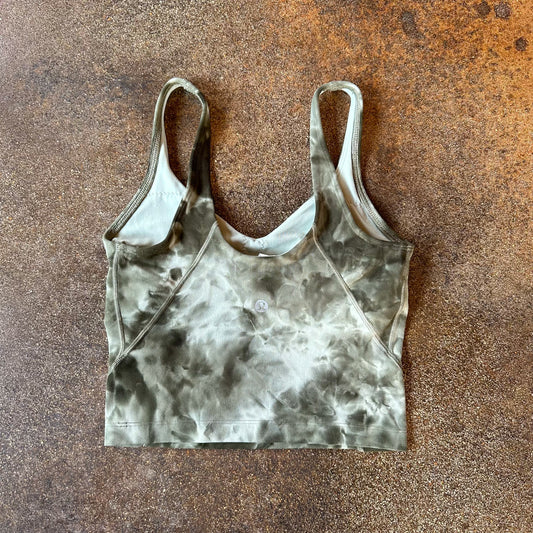 Size 2 Diamond Dye Light Sage Army Green Dark Olive Align Tank