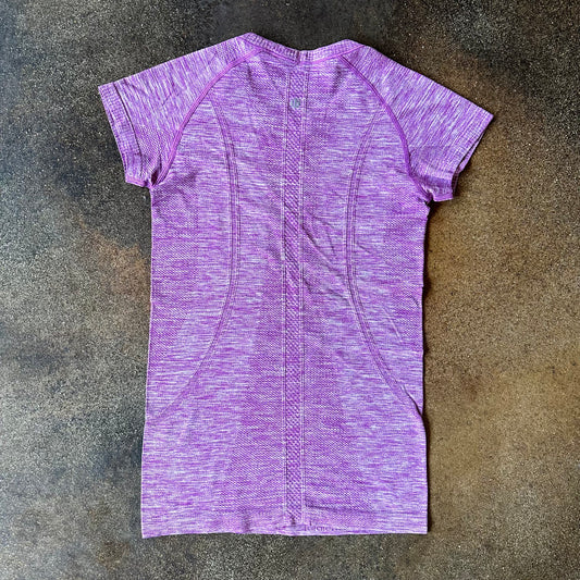 Size 4 Heathered Ultra Violet Swifly Short Sleeve