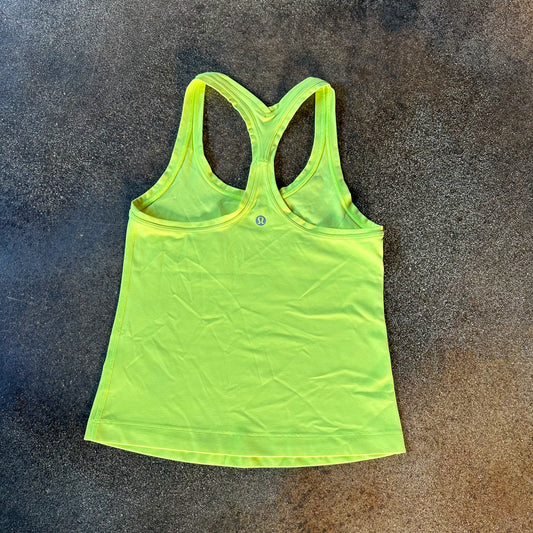Size 4 Electric Lemon Cool Racerback Tank *race length