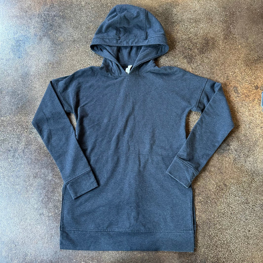 Size 2 Heathered Naval Blue Cut Above Hoodie