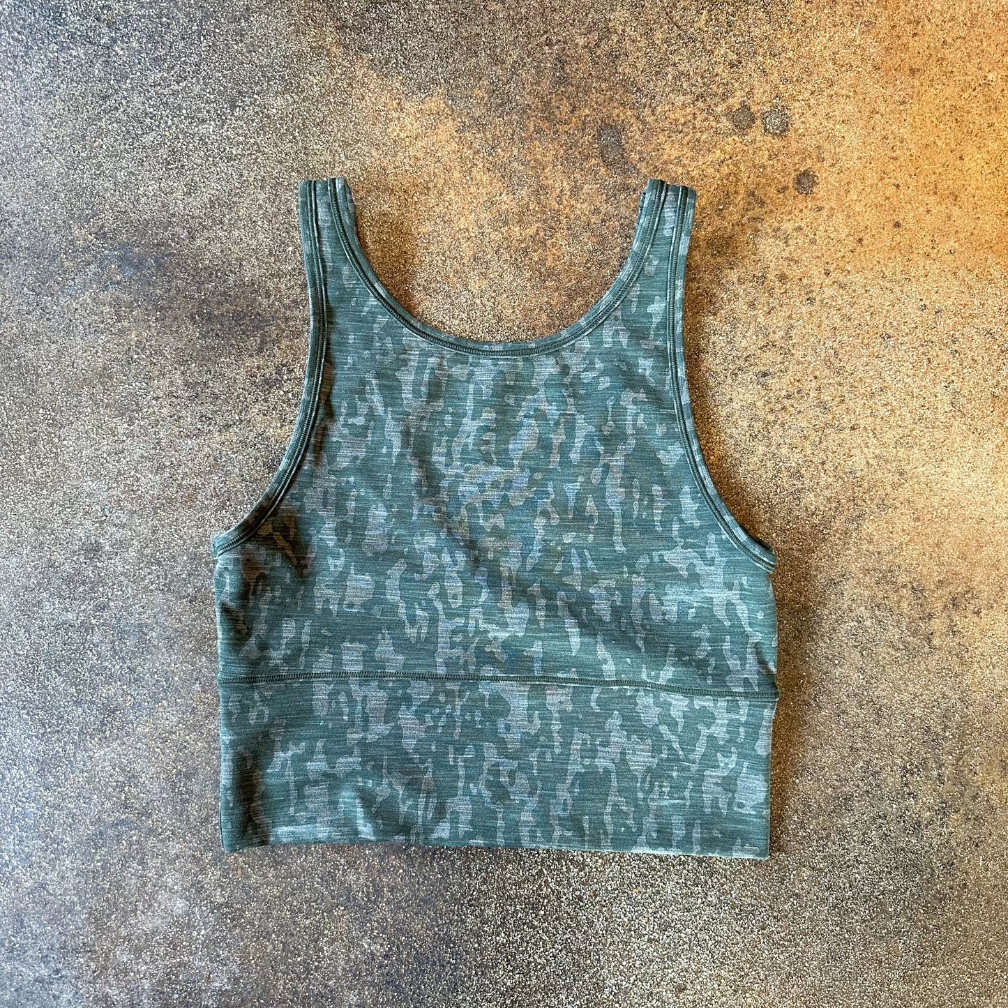 Size 8 Heathered PU Bronze Green Dark Olive Power Pivot Tank