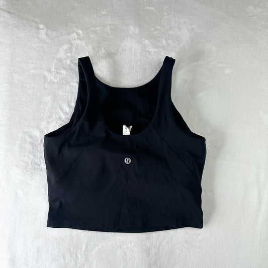 Size 4 Black High-Neck Align Tank