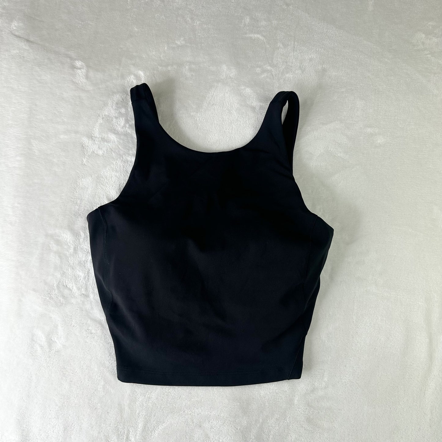 Size 4 Black High-Neck Align Tank