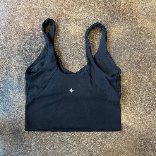 Size 4 Black Align Tank *ribbed