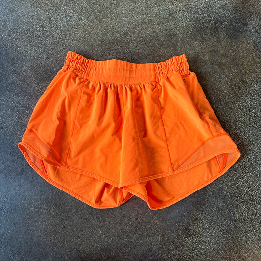 Size 4 Highlight Orange Hotty Hot Short 4”