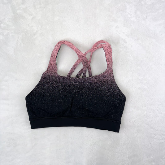 Size 4 Ombre Speckle Black/Yum Pink Energy Bra
