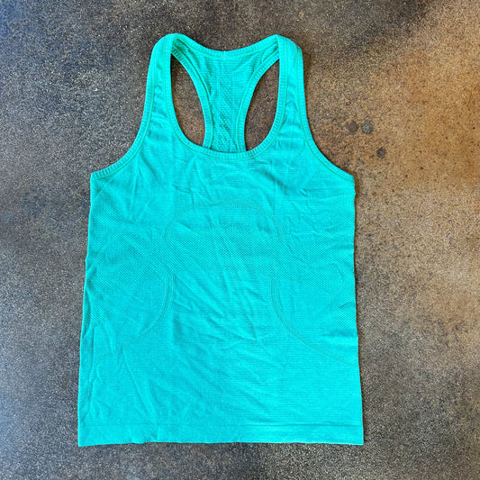 Size 6 Very Green Swifly Racerback Tank