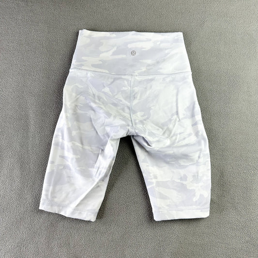 Size 4 Camo Jacquard Alpine White Starlight Wunder Under Short 10”