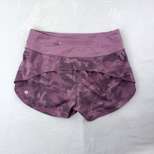 Size 8 Incognito Camo Pink Taupe Mid-Rise Speed Up 4”