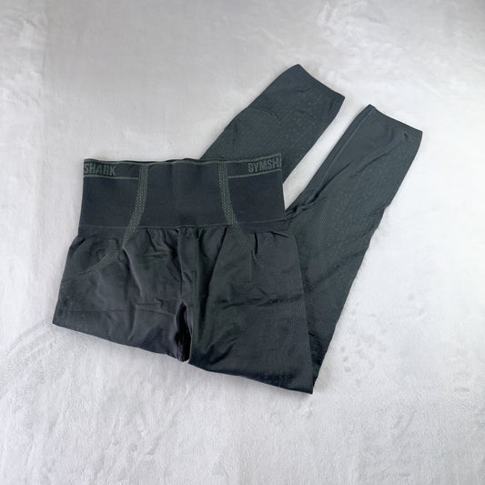 Size M Gray/Green Gymshark Apex Legging