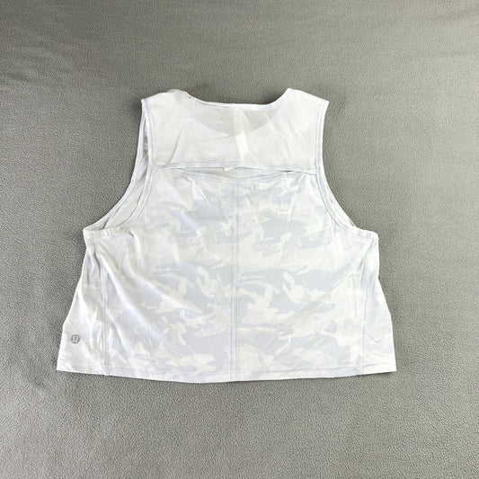 Size 8 Camo Alpine White Tank Top