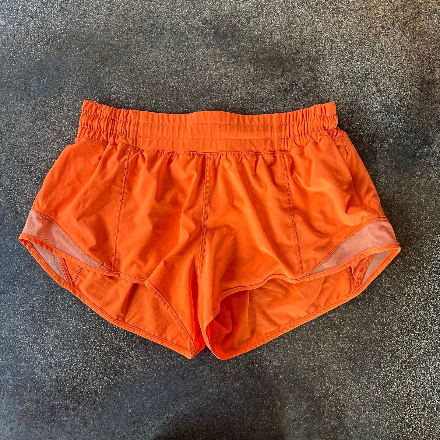 Size 8 Highlight Orange Hotty Hot Short 2.5”