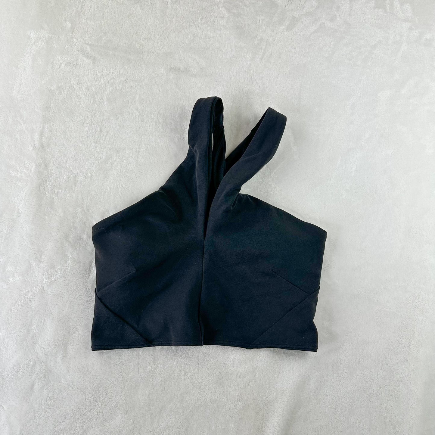 Size 4 Black Wrap-Front Longline Bra