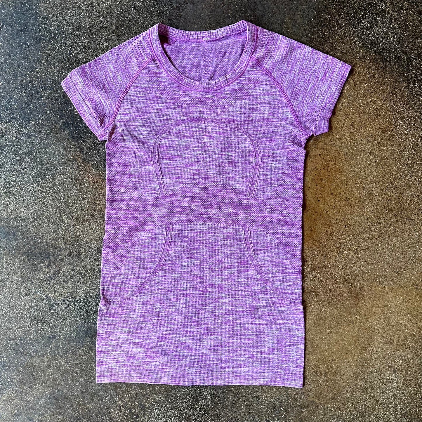 Size 4 Heathered Ultra Violet Swifly Short Sleeve