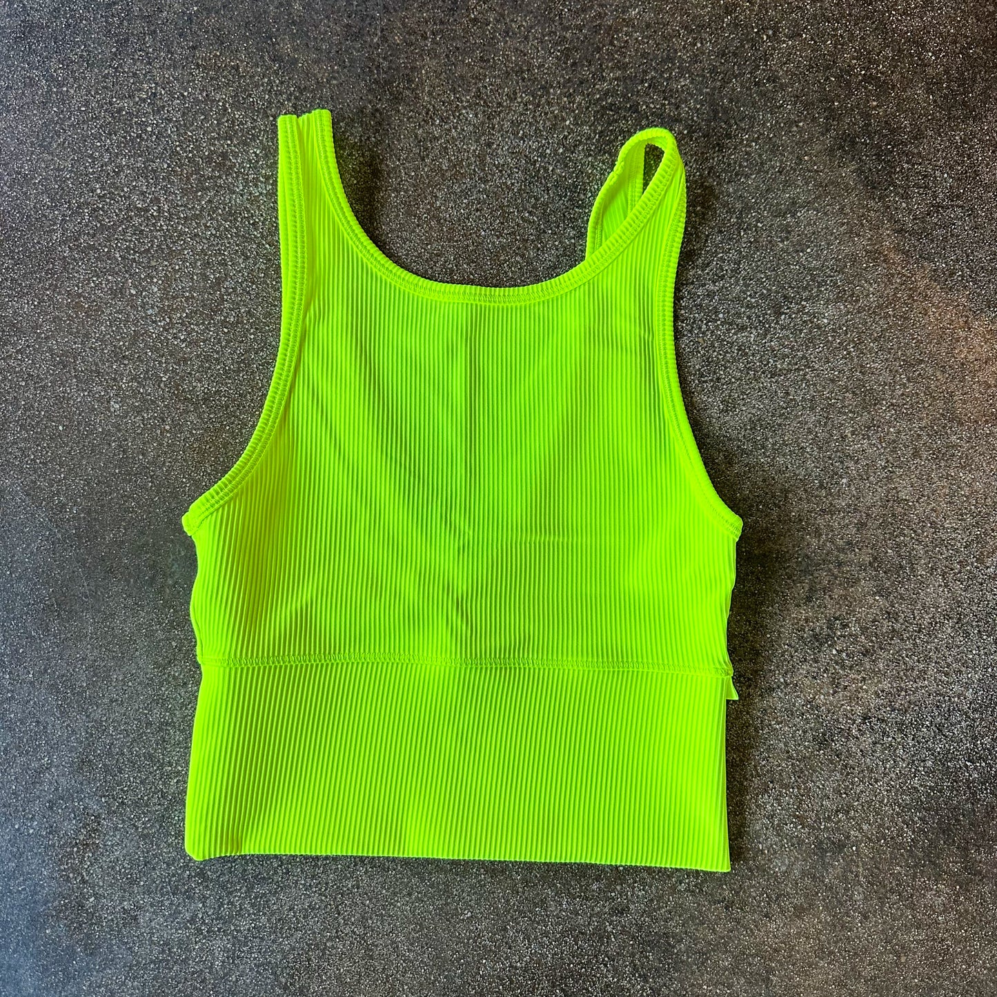 Size 2 Highlight Yellow Power Pivot Ribbed Tank