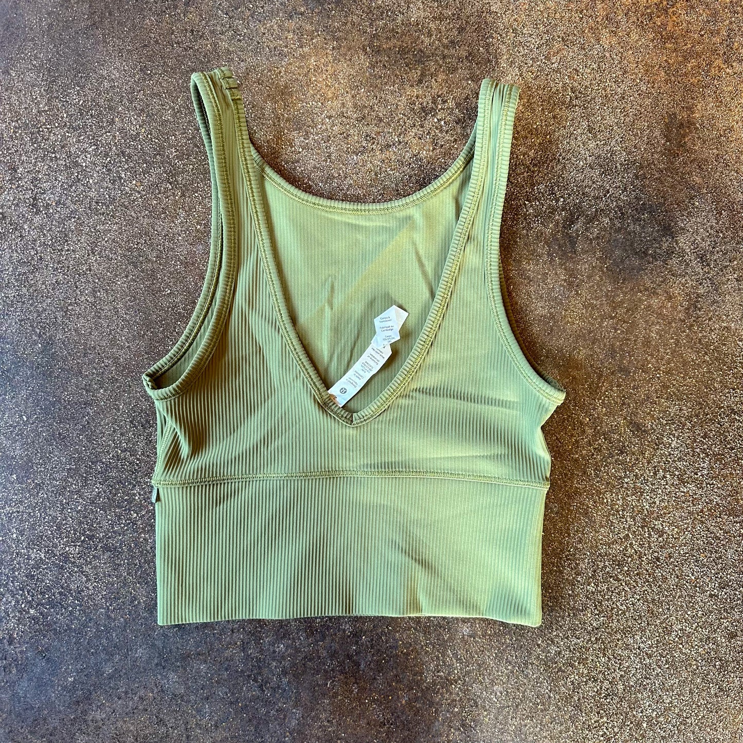 Size 2 Bronze Green Power Pivot Ribbed Tank