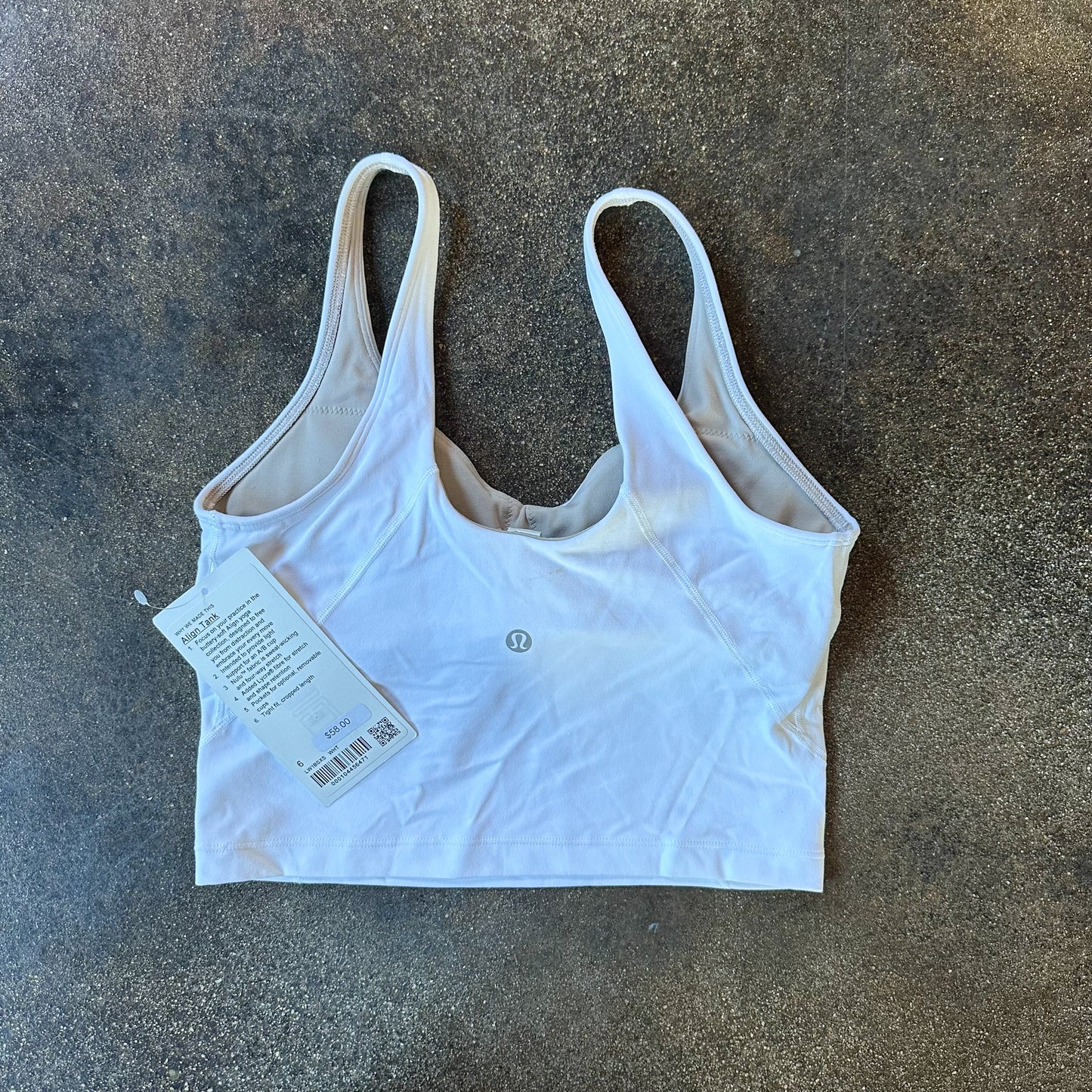 Size 6 White BNWT Align Tank