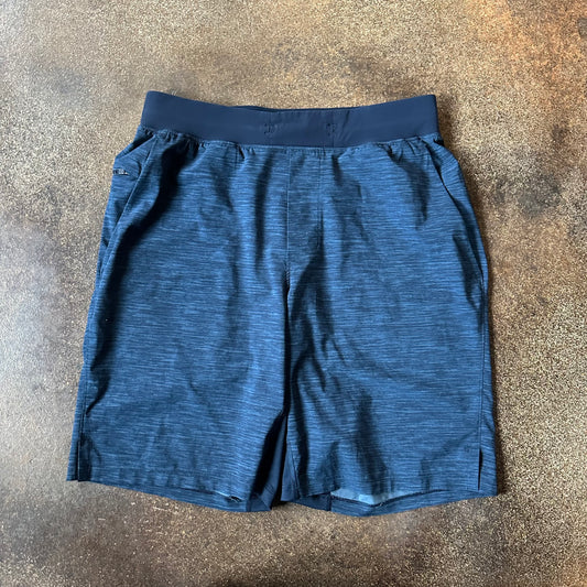Size Medium Heather Allover Iron Blue True Navy T.H.E. Short *Linerless 9"